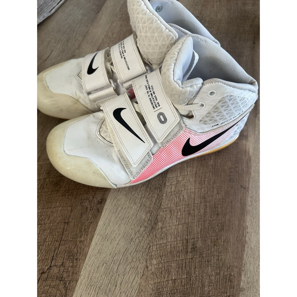 Nike Zoom Javelin Elite 3 Track Spikes White Pink Men's Size 9